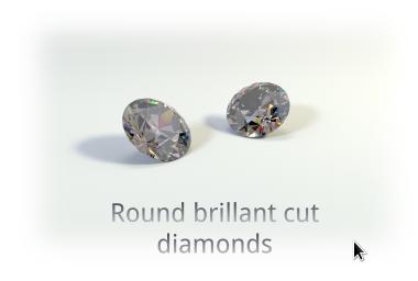 round brillant cut diamonds image